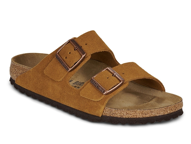 nu pieds - Mules et Tongs - homme - Nubuck - Camel - Birkenstock