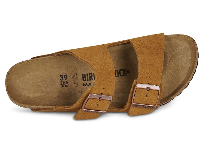 nu pieds - Mules et Tongs - homme - Nubuck - Camel - Birkenstock5738704_3