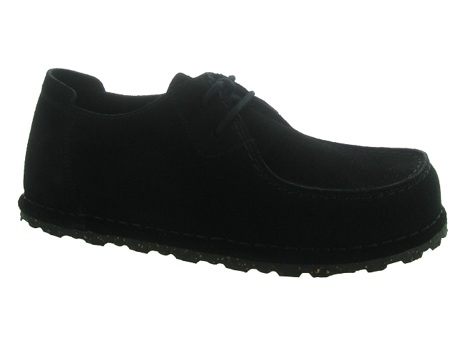 chaussures a lacets - Lacets détente - femme - Nubuck - Noir - Birkenstock