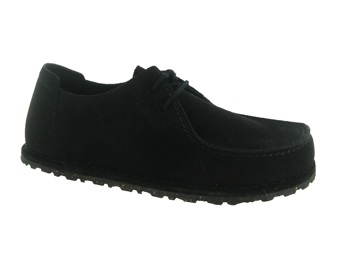 chaussures a lacets - Confort et décontracté - homme - Nubuck - Noir - Birkenstock