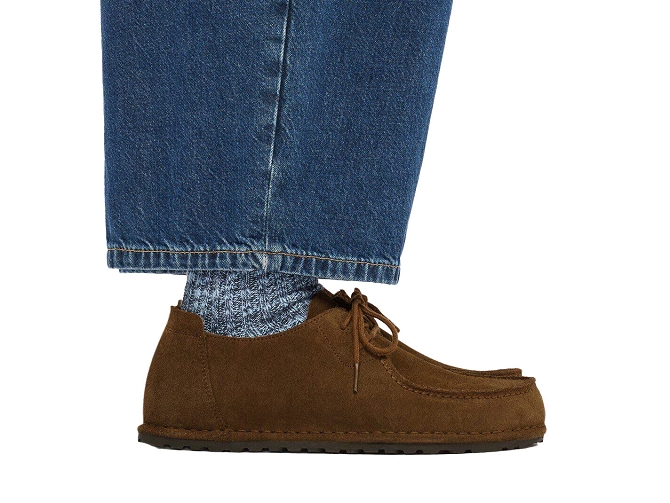 chaussures a lacets - Confort et décontracté - homme - Nubuck - Marron - Birkenstock5738903_5