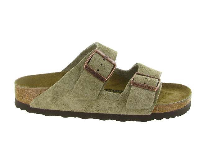 sandales et nu pieds - Mule Sabot - femme - Nubuck - Taupe - Birkenstock5739001_2