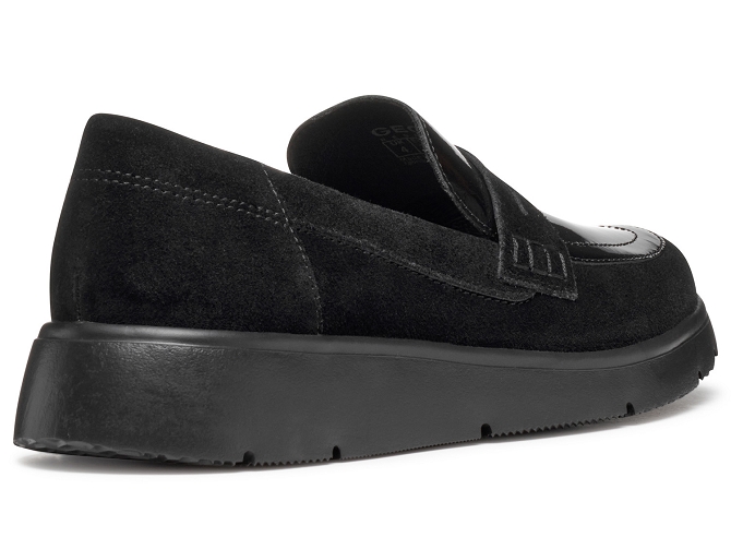 mocassins - Compensé - femme - Nubuck - Noir - Geox5743701_4