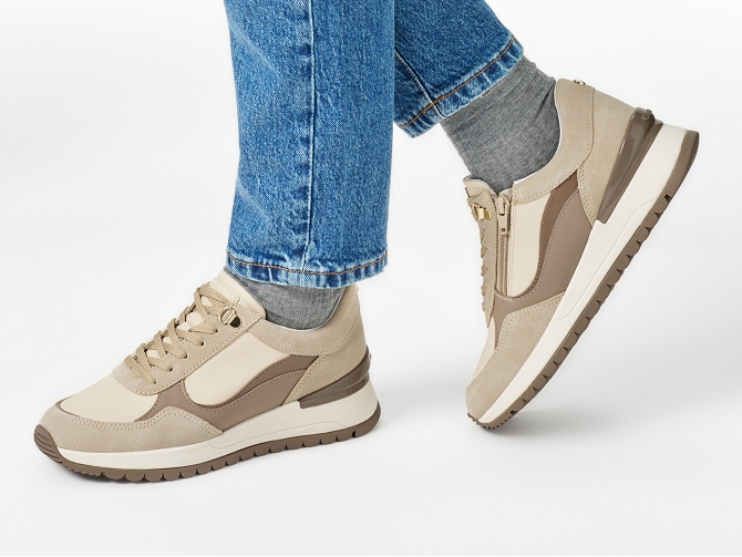 baskets et sneakers - Confort - femme - Synthétique - Beige - Geox5743901_5