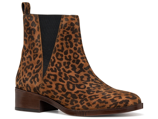 bottines et boots - Casual - femme - Cuir - Léopard - Geox