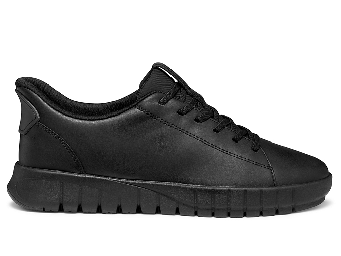 baskets et sneakers - Confort - femme - Cuir - Noir - Geox5744301_3