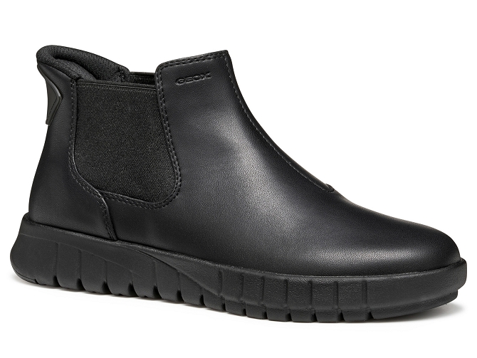 bottines et boots - Chelsea - femme - Cuir - Noir - Geox