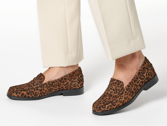 mocassins - Elégant - femme - Cuir - Léopard - Geox5746501_5