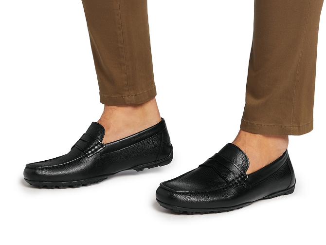 mocassins - Elégant - homme - Cuir - Noir - Geox5747201_5