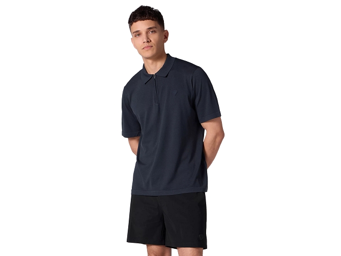 polo - MC - vetement homme - Coton - Bleu Marine - Gertrude5748801_2