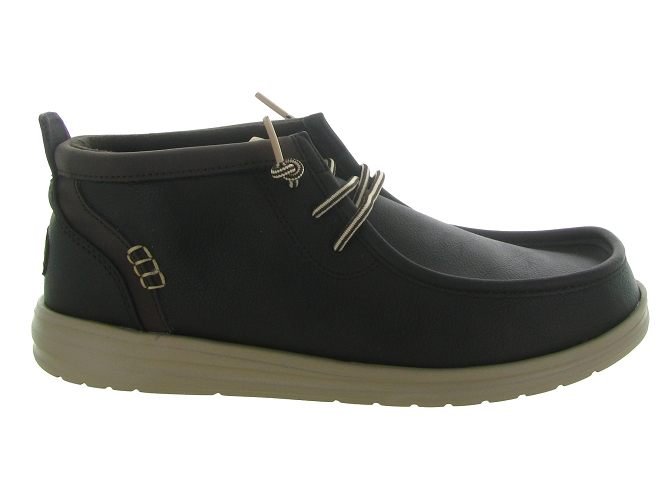 chaussures a lacets - Confort et décontracté - homme - Nubuck - Marron - Hey dude5751401_2