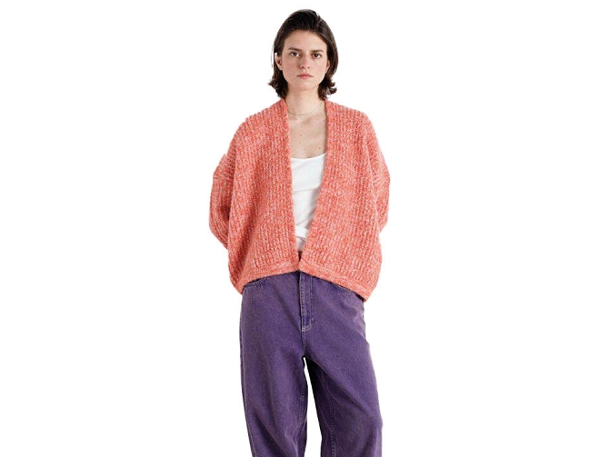 gilet - ML - vetement femme - Textile - Orange - American vintage5754101_3