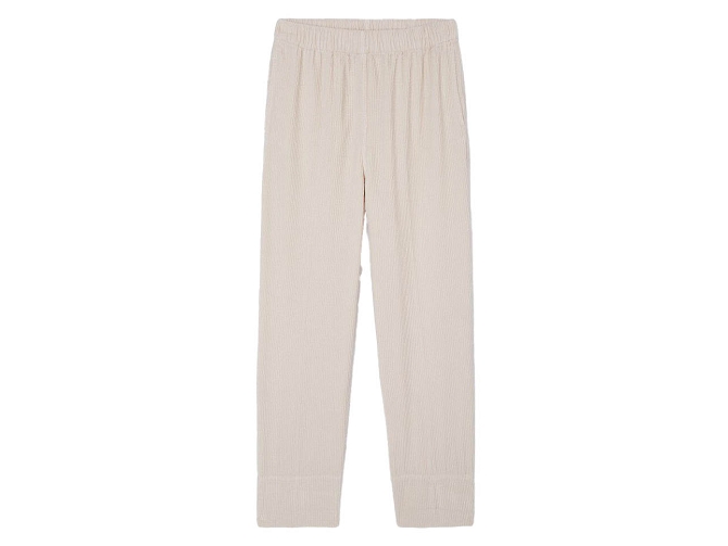 pantalon - DROIT - vetement femme - Coton - Beige - American vintage