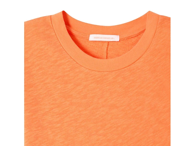 tee shirt - MANCHE COURTE - vetement femme - Coton - Orange - American vintage5755003_2