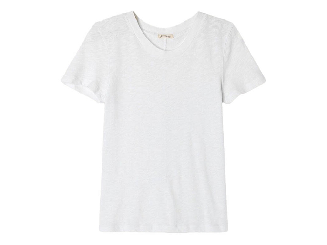 tee shirt - MANCHE COURTE - vetement femme - Coton - Blanc - American vintage