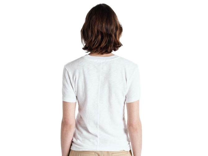 tee shirt - MANCHE COURTE - vetement femme - Coton - Blanc - American vintage5755004_4