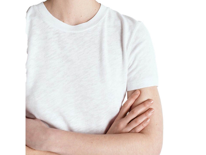 tee shirt - MANCHE COURTE - vetement femme - Coton - Blanc - American vintage5755004_5