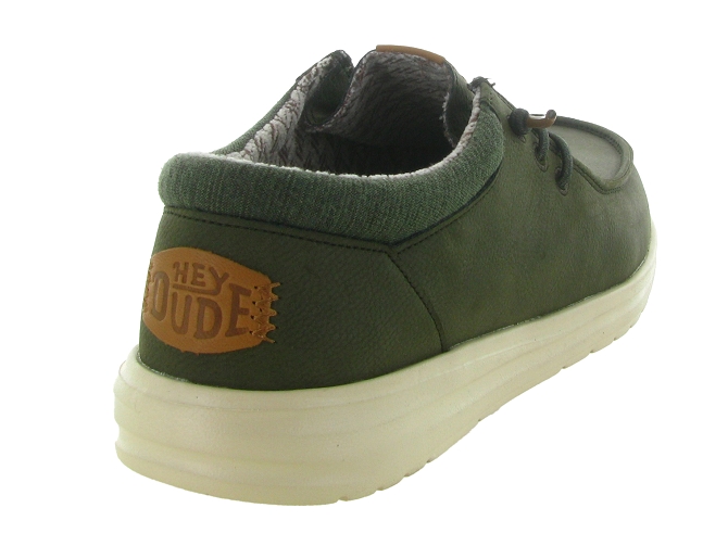 chaussures a lacets - Confort et décontracté - homme - Nubuck - Vert - Hey dude5755102_5