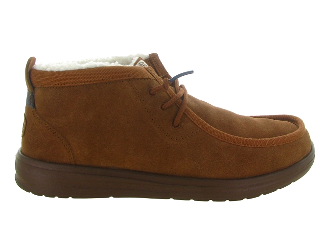chaussures a lacets - Confort et décontracté - homme - Nubuck - Chestnut - Hey dude5755502_2