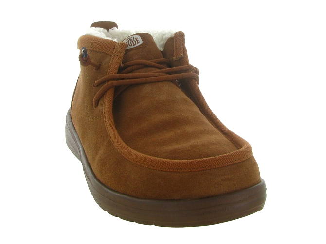chaussures a lacets - Confort et décontracté - homme - Nubuck - Chestnut - Hey dude5755502_3