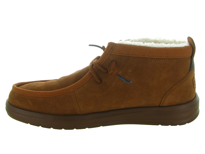 chaussures a lacets - Confort et décontracté - homme - Nubuck - Chestnut - Hey dude5755502_4