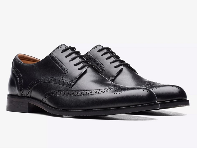 chaussures a lacets - Cérémonie - homme - Cuir - Noir - Clarks
