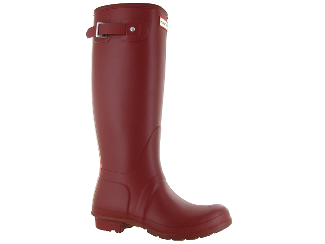bottes - de pluie - femme - Caoutchouc - Bordeaux - Hunter