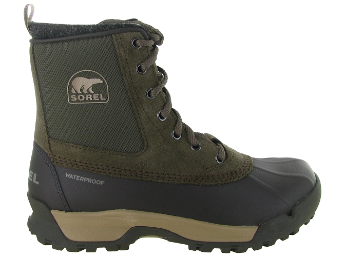 apres ski bottes fourrees - Bottes de neige - homme - Cuir - Kaki - Sorel5765301_2