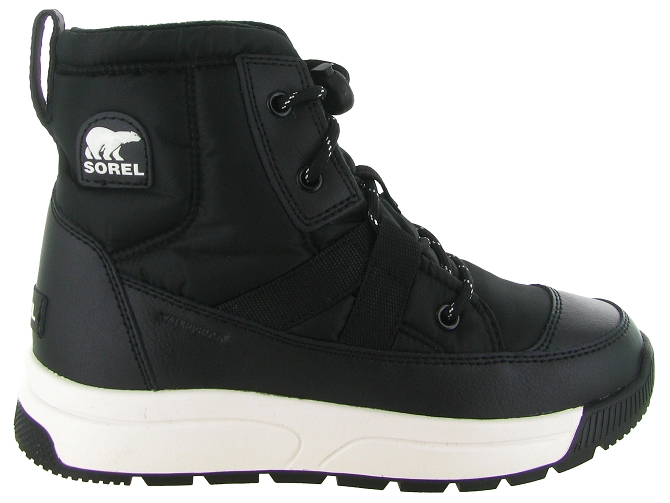 apres ski bottes fourrees - Bottes fourrées - junior garcon - Cuir - Noir - Sorel5765501_2