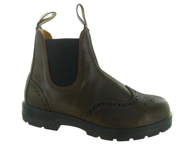 bottines et boots - Chelsea - femme - Nubuck - Marron - Blundstone