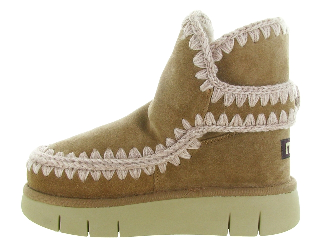 apres ski bottes fourrees - Bottine chaude - femme - Nubuck - Beige - Mou5767301_4