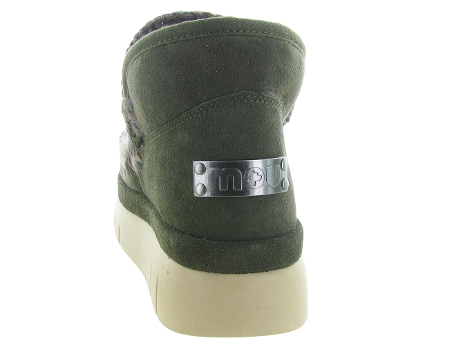 apres ski bottes fourrees - Bottine chaude - femme - Nubuck - Kaki - Mou5767401_5