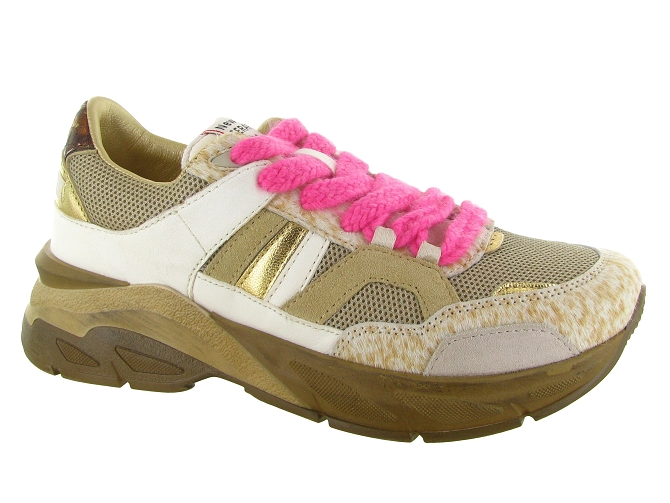 baskets et sneakers - Tendance - femme - Cuir - Beige - Serafini