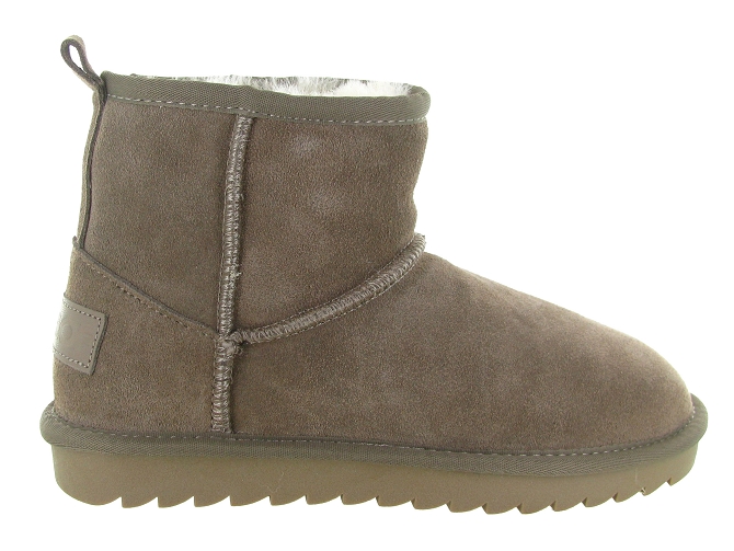 apres ski bottes fourrees - Bottine chaude - femme - Nubuck - Taupe - Colors of california5768003_2
