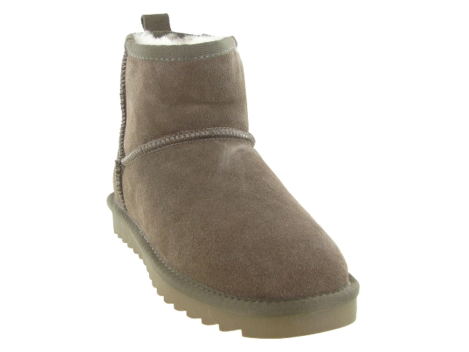 apres ski bottes fourrees - Bottine chaude - femme - Nubuck - Taupe - Colors of california5768003_3