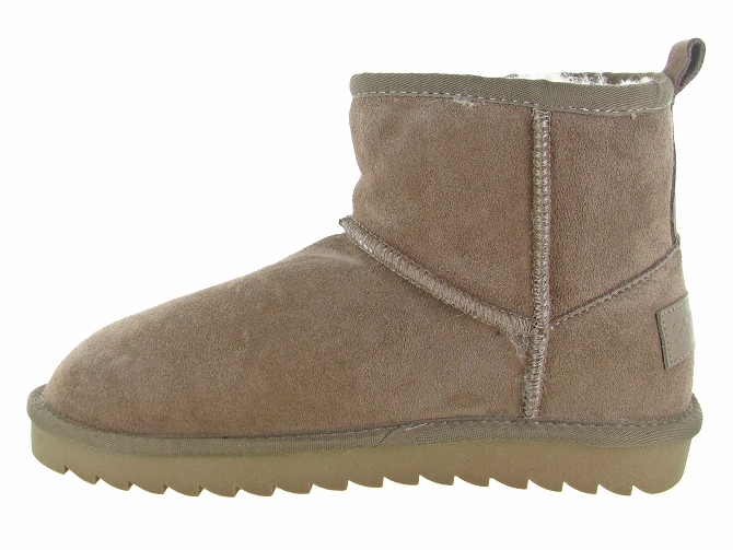 apres ski bottes fourrees - Bottine chaude - femme - Nubuck - Taupe - Colors of california5768003_4