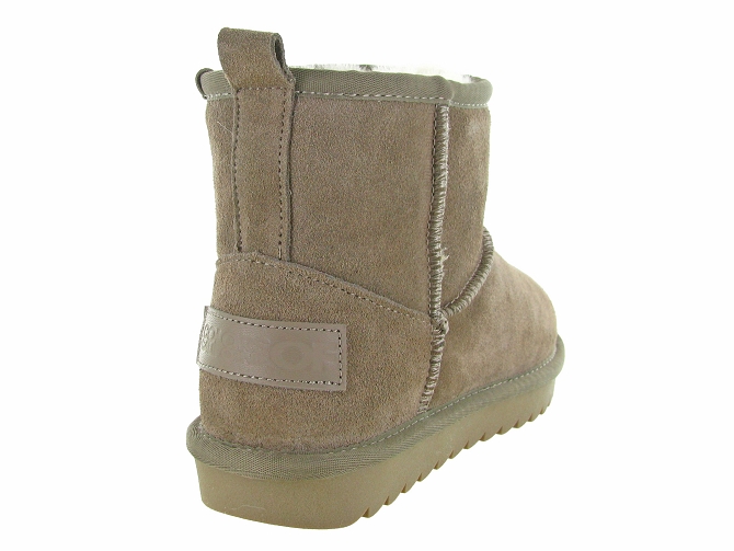 apres ski bottes fourrees - Bottine chaude - femme - Nubuck - Taupe - Colors of california5768003_5