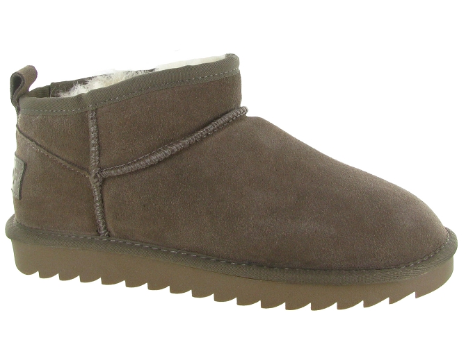 apres ski bottes fourrees - Bottine chaude - femme - Nubuck - Taupe - Colors of california