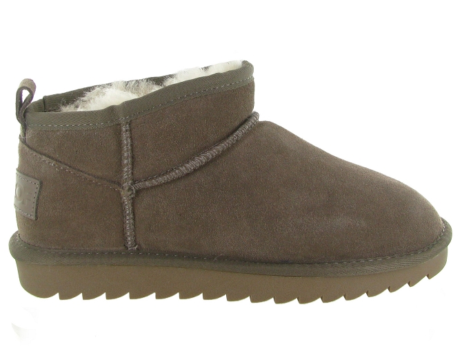 apres ski bottes fourrees - Bottine chaude - femme - Nubuck - Taupe - Colors of california5768102_2