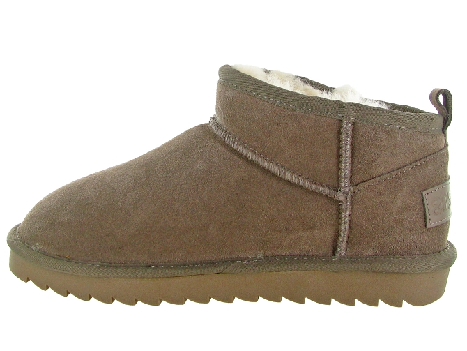 apres ski bottes fourrees - Bottine chaude - femme - Nubuck - Taupe - Colors of california5768102_4