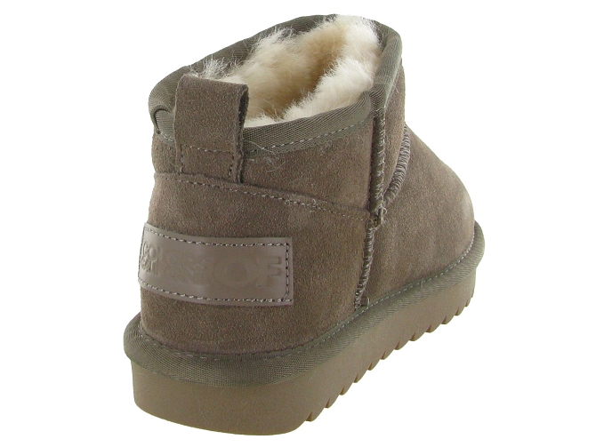 apres ski bottes fourrees - Bottine chaude - femme - Nubuck - Taupe - Colors of california5768102_5