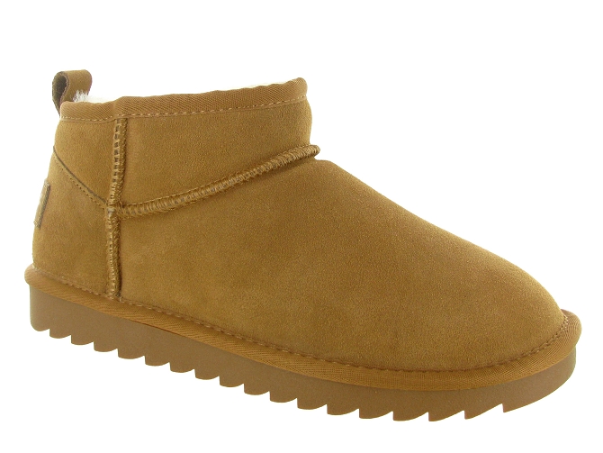 apres ski bottes fourrees - Bottine chaude - femme - Nubuck - Chestnut - Colors of california