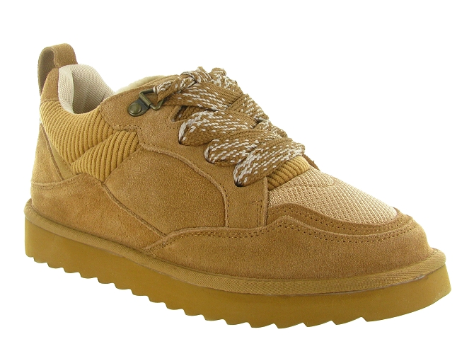 baskets et sneakers - Tendance - femme - Nubuck - Marron - Colors of california