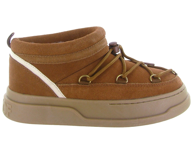 apres ski bottes fourrees - Chaussure neige - femme - Nubuck - Marron - Colors of california5768601_2