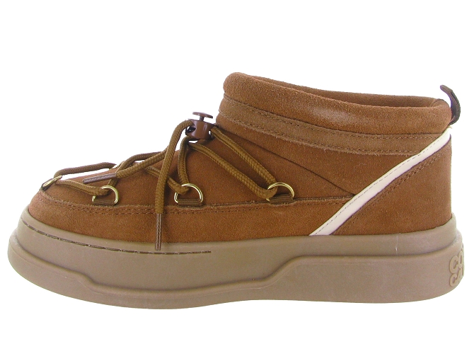 apres ski bottes fourrees - Chaussure neige - femme - Nubuck - Marron - Colors of california5768601_4