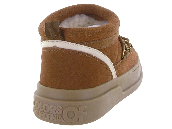 apres ski bottes fourrees - Chaussure neige - femme - Nubuck - Marron - Colors of california5768601_5