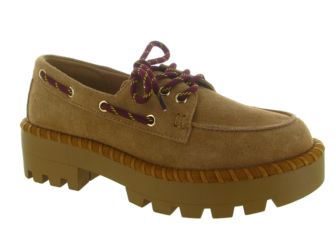 mocassins - Compensé - femme - Nubuck - Marron - Colors of california