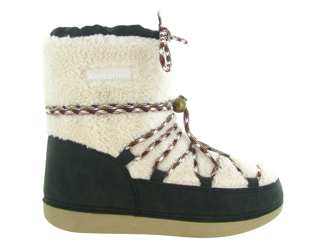 apres ski bottes fourrees - Chaussure neige - femme - Synthétique - Noir - Kimberfeel5771201_2