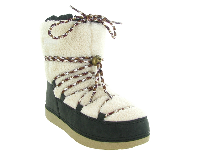 apres ski bottes fourrees - Chaussure neige - femme - Synthétique - Noir - Kimberfeel5771201_3