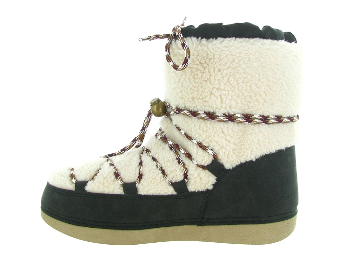 apres ski bottes fourrees - Chaussure neige - femme - Synthétique - Noir - Kimberfeel5771201_4